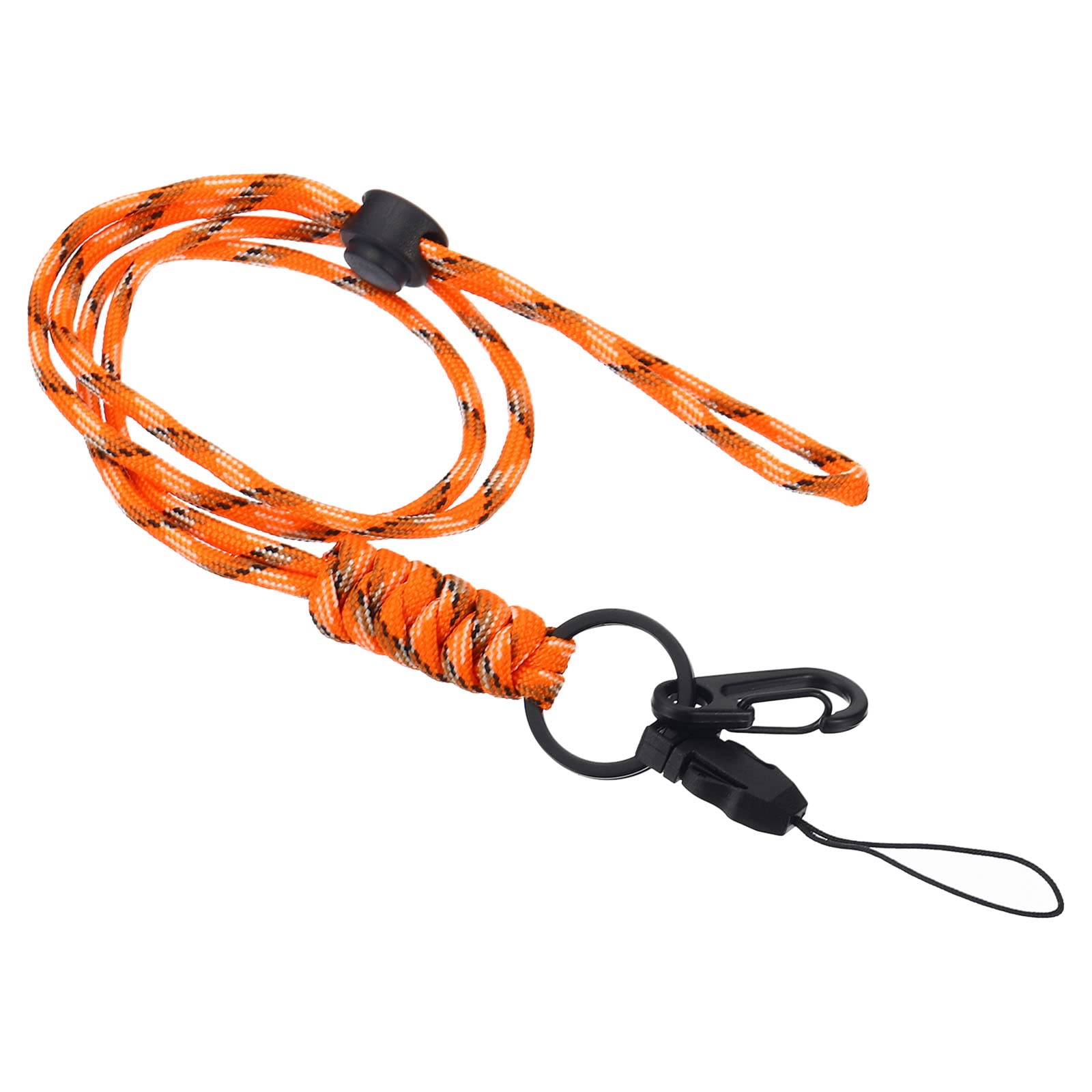 PATIKIL Neck Lanyard with Hook, Badge Lanyards Adjustable Long Strap ID Card Holder Keychains for Badge Holders, Camo Orange