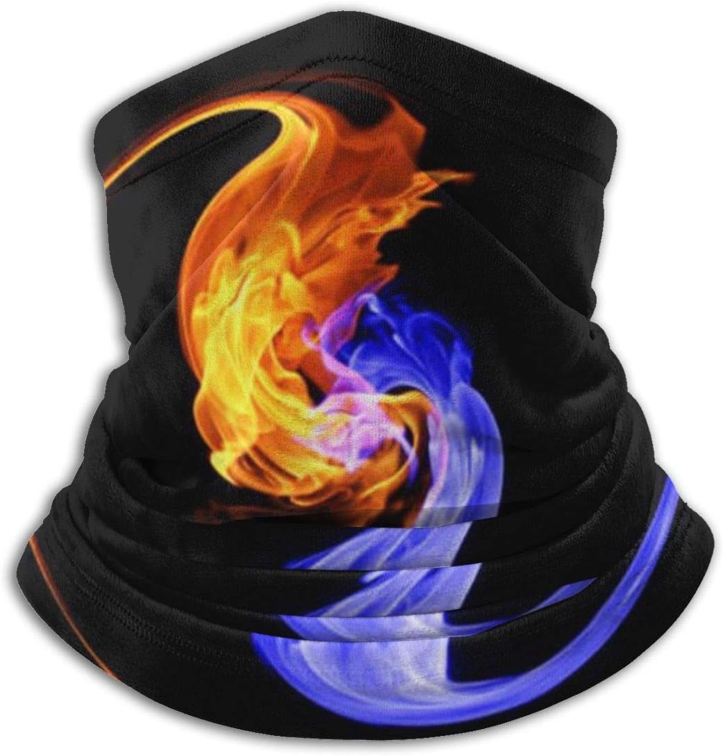 Yin and Yang Half Face Mask Balaclava Neck Warmer Winter Ski Masks for Men Women