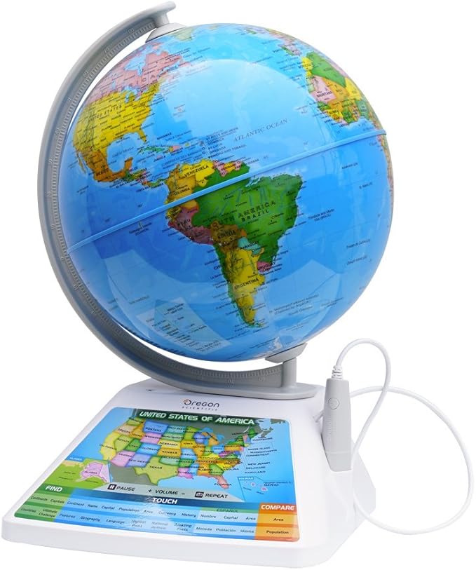 oregon scientific interactive smartglobe adventure sg268rx