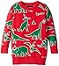 Alex Stevens Boys' Dinosaur Chaos Ugly Christmas Sweater