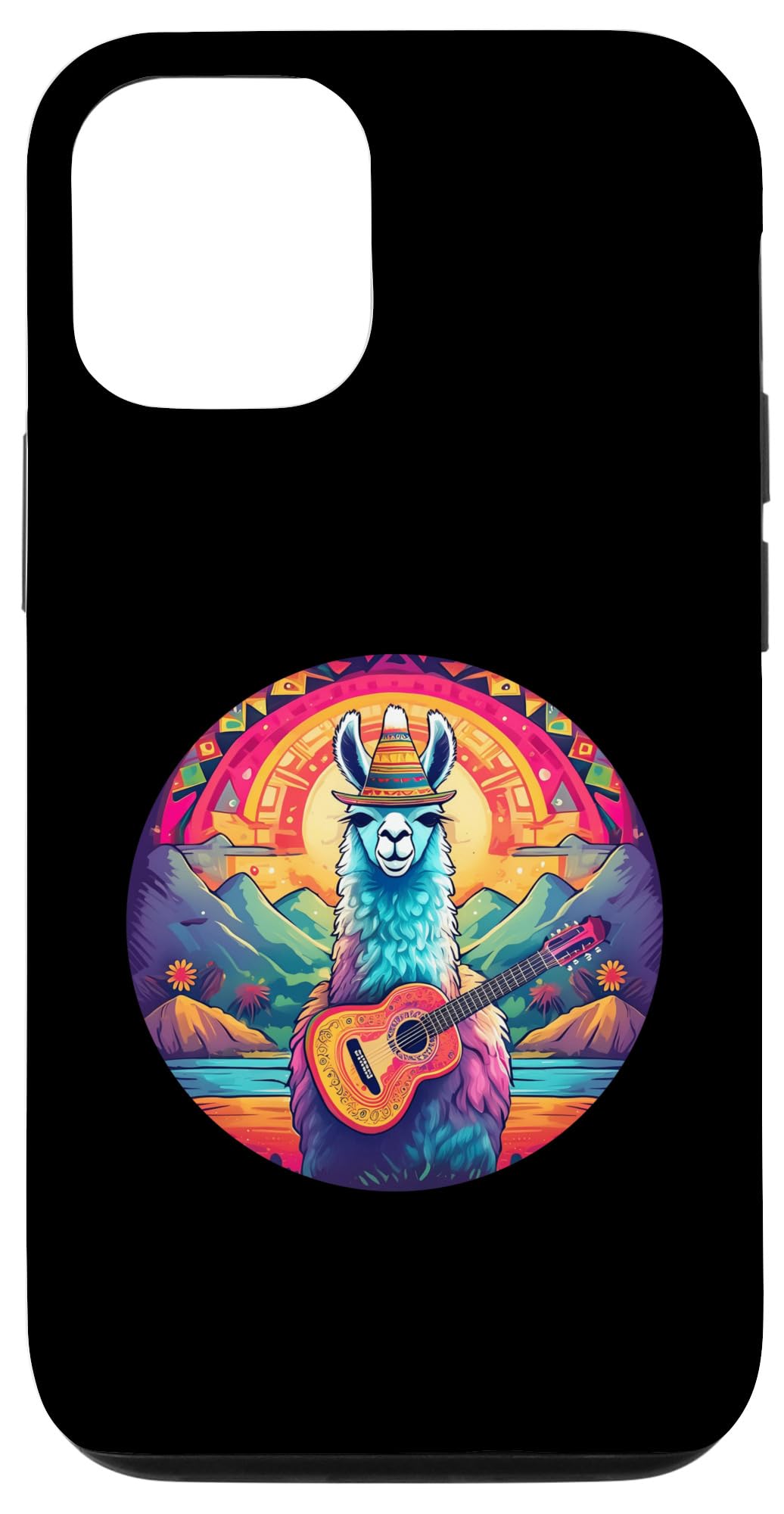 iPhone 12/12 Pro 5 de Mayo Party Drinko de Mayo Lama and Guitar Case