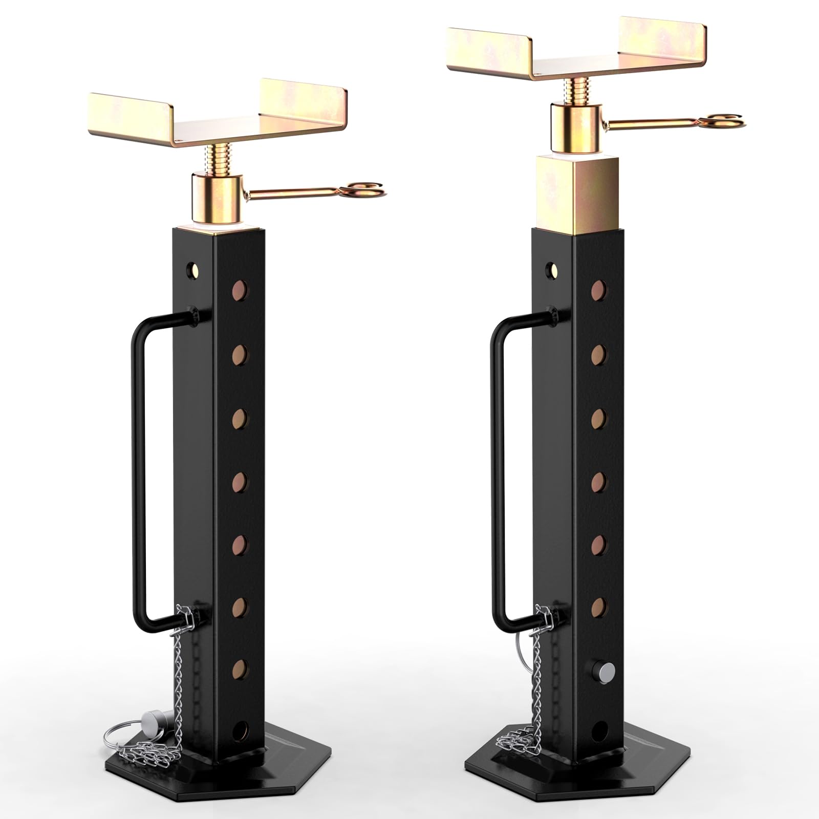 Photo 1 of RV Slide Out Support Jacks, RV Slide Out Supports Stabilizer Jacks 2 Pcs Adjusted from 15'' to 35'', Heavy Duty Rust Resistant Steel for 5th Wheel 5000 lbs Capacity, Camper Supports Stabilizer Jacks