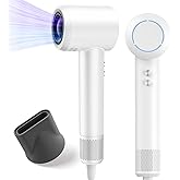 Hair Dryer, Ionic High-Speed Blow Dryer for Fast Drying with Brushless Motor, Portable Professional Hair Dryers with Magnetic Concentrator, Quiet Compact Hairdryer for Women & Men, Travel/Home/Salon