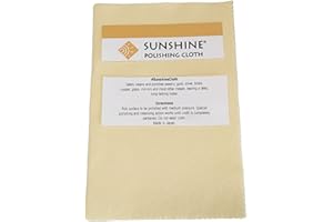 1pc Sunshine Polishing Cloth 7-1/2" x 5" Non-Scratch Jewelry Cleaner Tarnish Remover for Silver Brass Gold Copper by CRAFT WI