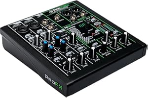 Mackie ProFX6v3 6-Channel Professional Analog Mixer with USB, Onyx Mic Preamps and GigFX Effects Engine