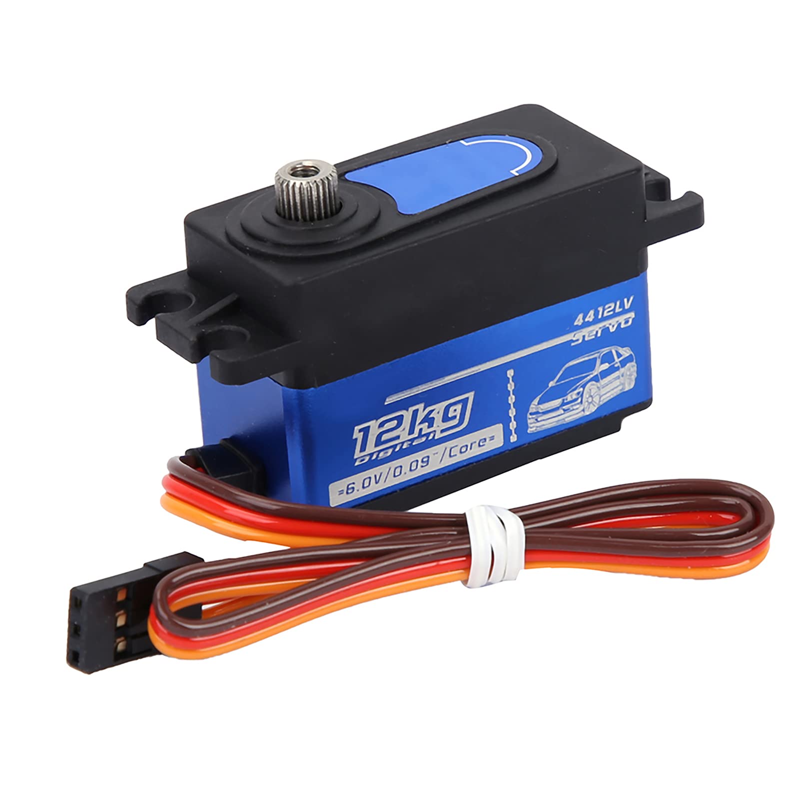 Tbest 1:10 Remote Control Drift Spt4412Lv 12Kg Digital Servo Large Torsion Metal Gear For Rv Low Profile Servo,Low Profile Servo,1/10 Low Profile Servo,Rc Servo 1/10,Traxxas Servo Rc 1/1