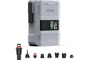 CYCPLUS 20PSI Rechargeable Paddleboard Pump - Intelligent Fast Dual-Stage Inflation, Deflation Function, Auto-Off &Dual LED Display, Suitable for Stand-Up Paddleboard, Inflatable Boat Tent Mattress