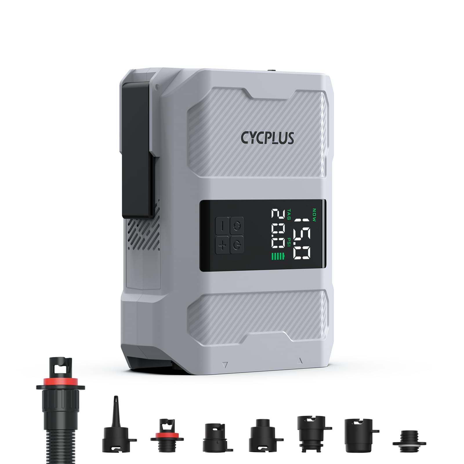 CYCPLUS 20PSI Rechargeable Paddleboard Pump - Intelligent Fast Dual-Stage Inflation, Deflation Function, Auto-Off &Dual LED Display, Suitable for Stand-Up Paddleboard, Inflatable Boat Tent Mattress