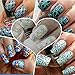CICI&SISI Acrylic Nail Art Stamping Plates Set Jumbo 1- Set of 6 Pieces JUMBO Nail Polish Stamping Manicure Kit