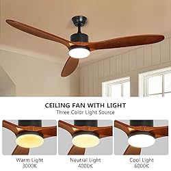Depuley 52" Ceiling Fan with Lights Remote