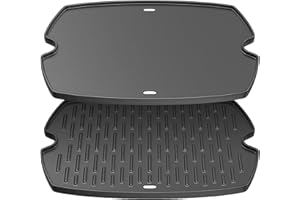 Safbbcue 7583 21.5" Cast Iron Griddle for Weber Q2200 Q2000 Q2400 Q200 Q220 Q240 Series Gas Grill Griddle Plate fits Weber 53060001 54060001 54060301 567798 592001 Grill Replaces Grate 7645