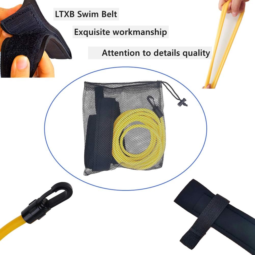 4m Swimming Belt for Adults Swimming Bands for Training Flexible Swimming Rope Belt for Pool, Adjustable Swimming Training Rope Bands Swimming Elastic Rope Swim Belt Swimming Resistance Belt : Sports & Outdoors