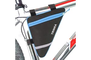 MOOCY Bike Bag, Bicycle Frame Bag,Cycling Accessories Pack for Phone, Wallet, Keys, Tools, Use for Road Bike MTB Commute Bicycle Bike Accessories