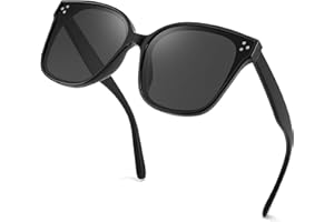 FEISEDY Retro Square Oversized Polarized Sunglasses Women Men Minimalist Style B2600