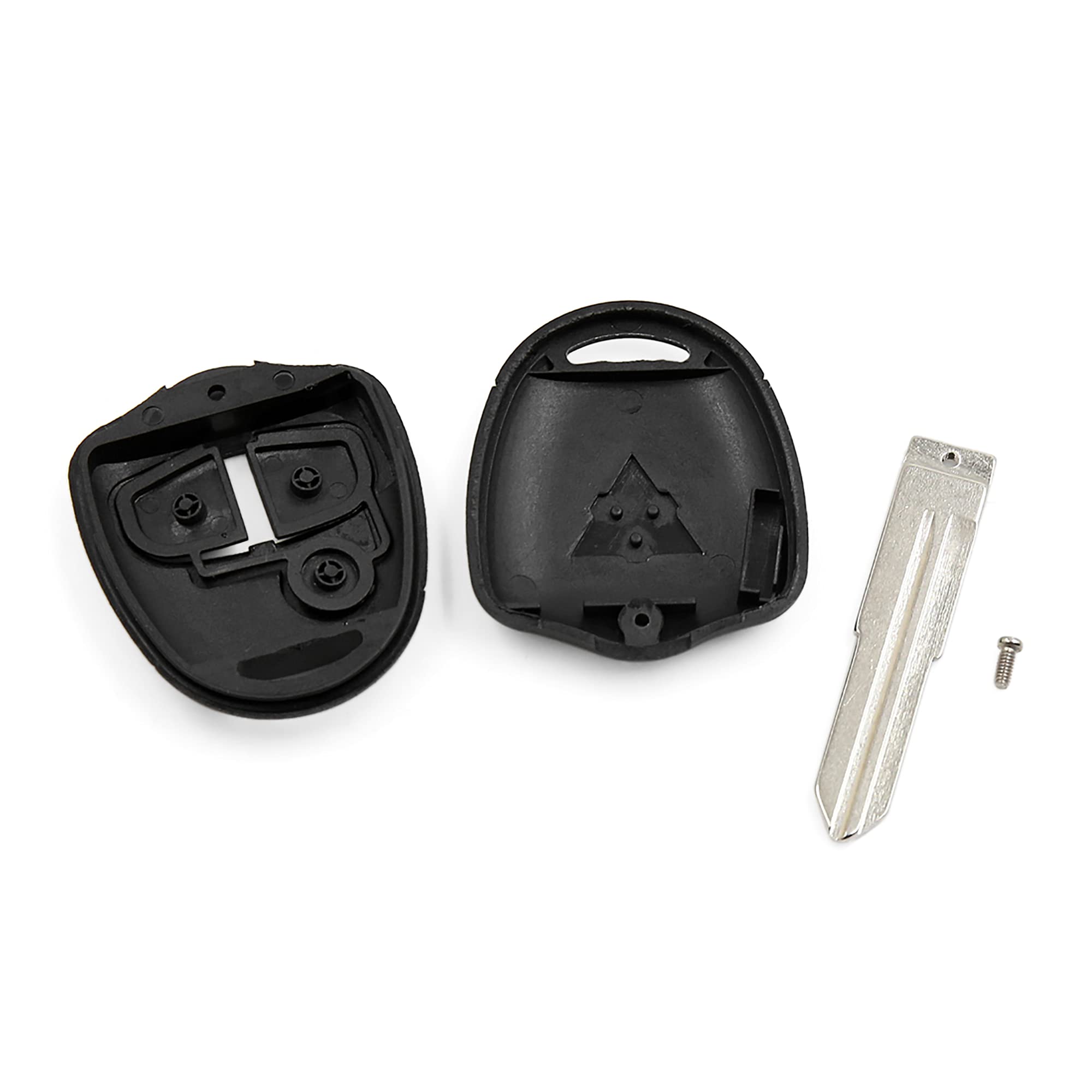 sourcing map Car Keyless Uncut Key Shell Remote Control Fob Case for Outlander