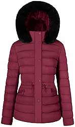 BodiLove Women's Winter Quilted Puffer Short Coat