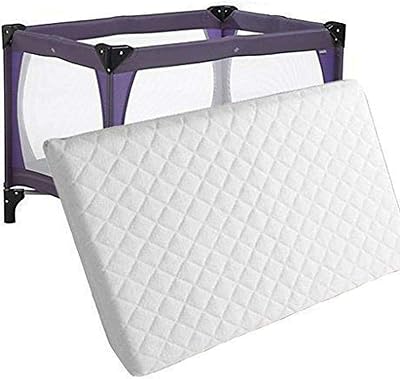 Feature Home New Baby Travel Cot Bed Mattress Quilted 95 x 65 x 5 cm