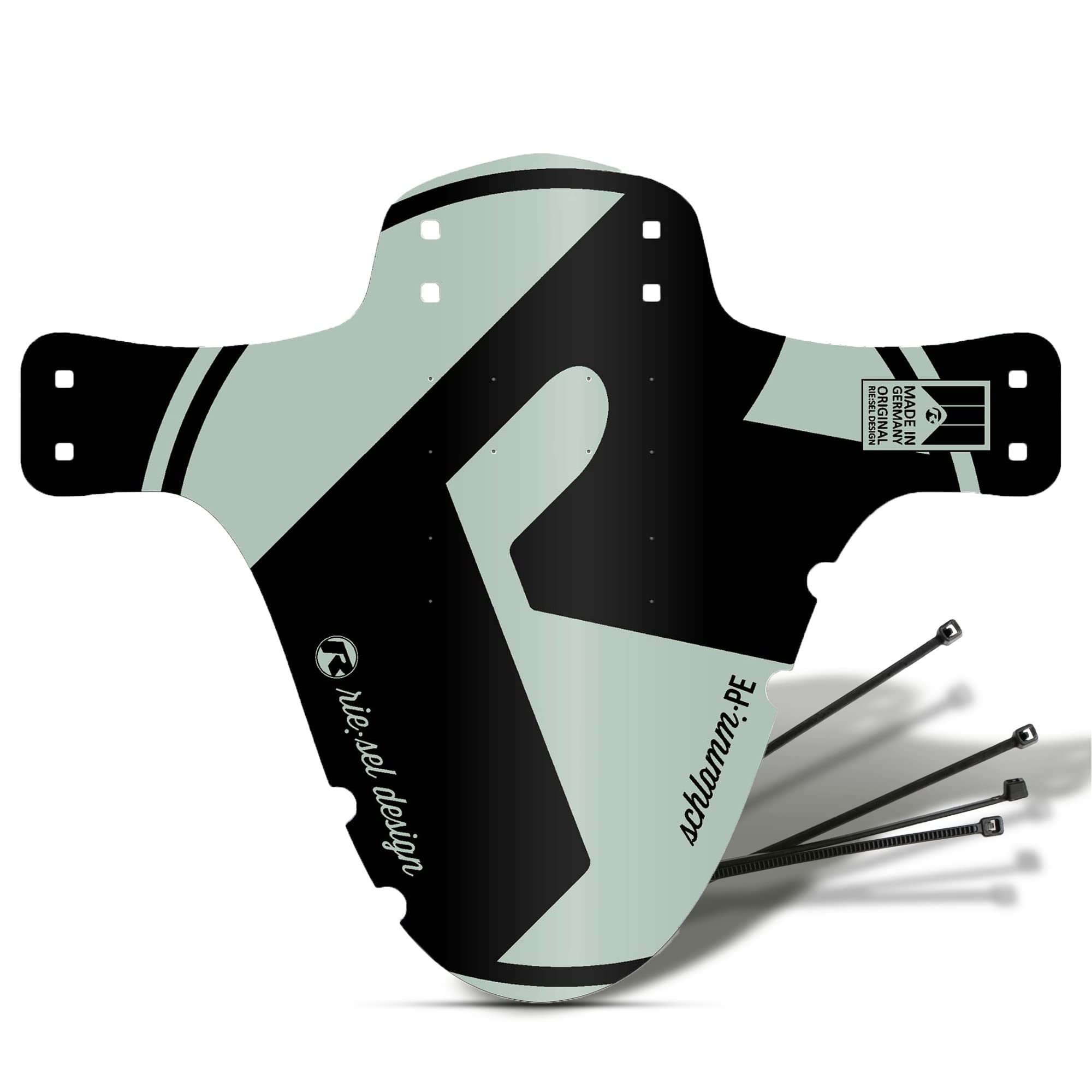 Riesel Design - Mud: PE - incl. cable ties - Mudguard - Mudguard - Mudguard - Mudguard for MTB - Sage