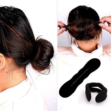 4 Pieces 2 Small 2 Large Magic Sponge Bun Roll Hair Styling