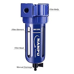 NANPU 1/4" NPT Compressed Air Filter, Zinc Alloy, 5