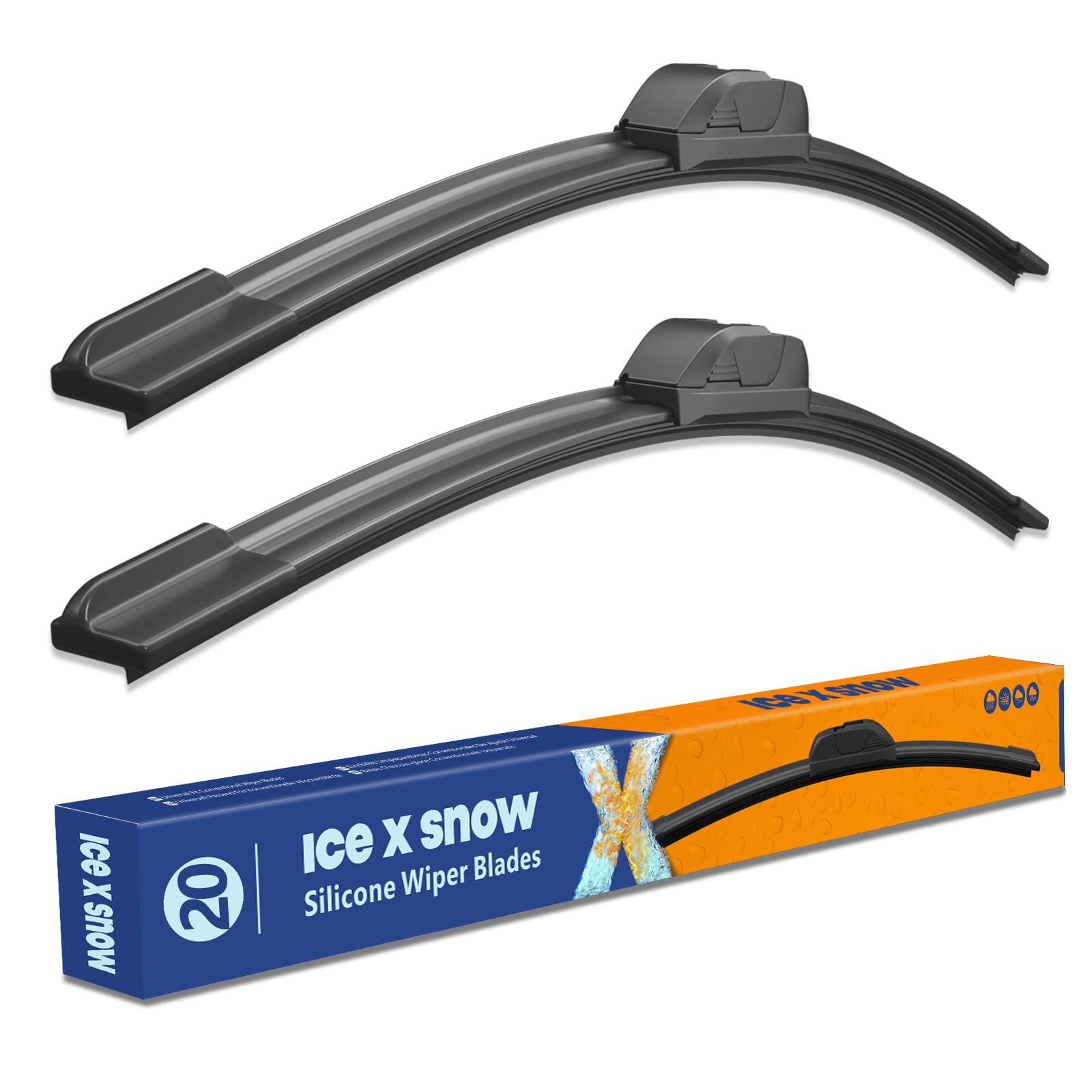 20"+20" Silicone Windshield Wiper Blades