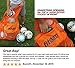 Extra Large Heavy Duty Soccer Ball Mesh Bag for Sports, Beach and Swimming Gears. Adjustable Shoulder Strap Made to Fit Adults and Kids. Secure Side Pocket for your Personal Item. 40x30 IN, Orange