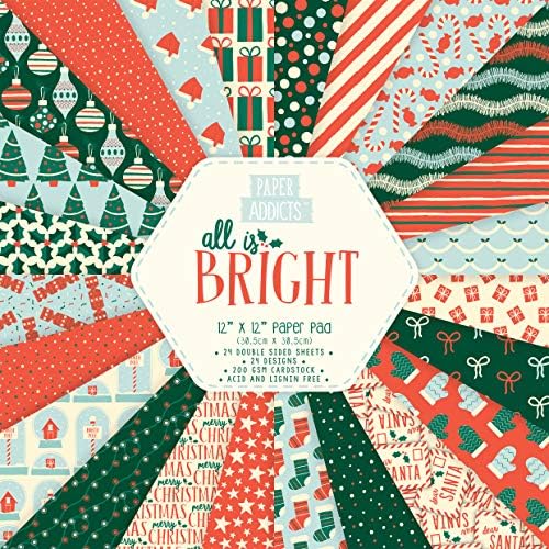 Paper Addicts Paper Pad, Multicolour, 12" x 12"