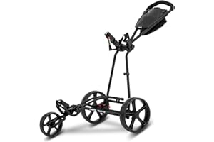 Big Max Autofold X Golf Push Cart – Lightweight, Quickfold Design for Easy Golf Club Transport with Ample Storage Organizer Panel for Golf Accessories (Phantom-Black)