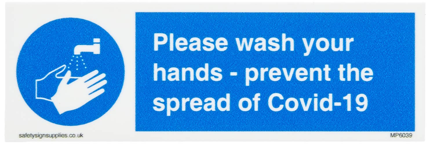 Viking Signs Please wash your hands - prevent the spread of Covid-19