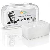 Herbs Botanica Alum Block for Shaving, Potassium Alum 3.5oz | Unscented mineral bar for traditional post-shave care and wet shaving routines.