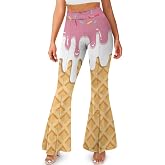 Glomenade Women's Yoga Leggings Flared Yoga Pants, Casual High Waisted Tummy Control Butt Lifting Athletic Pants