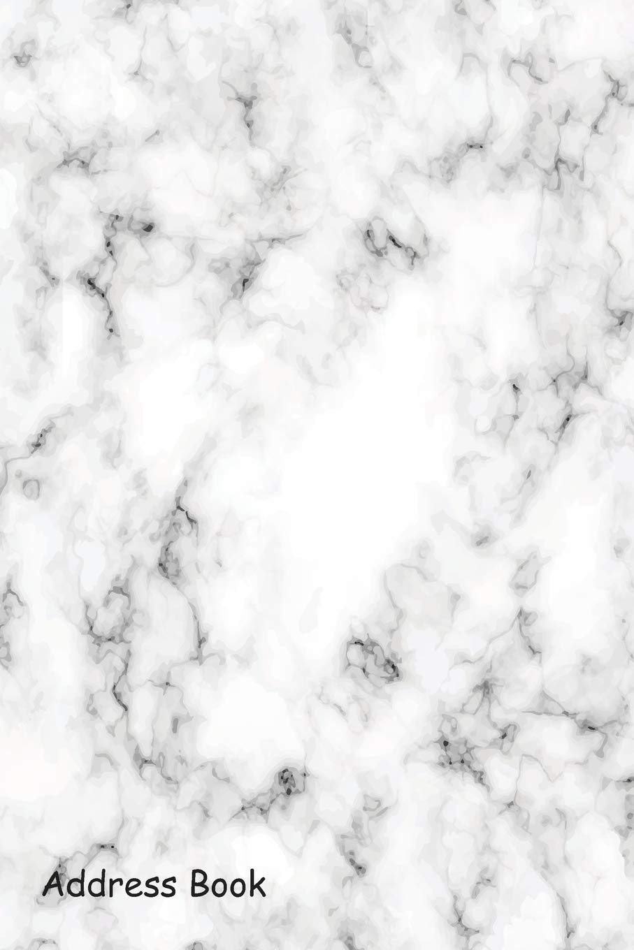 Address Book: For Contacts, Addresses, Phone, Email, Note,Emergency Contacts,Alphabetical Index With Marble texture design