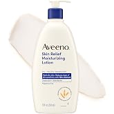Aveeno Skin Relief Moisturizing Lotion, Fragrance-Free, 18 fl. oz | Skin Relief Lotion Heals Very Dry, Sensitive Skin, Fast Absorbing, Triple Oat &amp; Shea Butter Formula, Non-Comedogenic