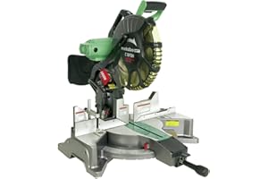 Metabo HPT 12-Inch Compound Miter Saw, Laser Marker System, Double Bevel, 15-Amp Motor, Tall Pivoting Aluminum Fence, 5 Year 