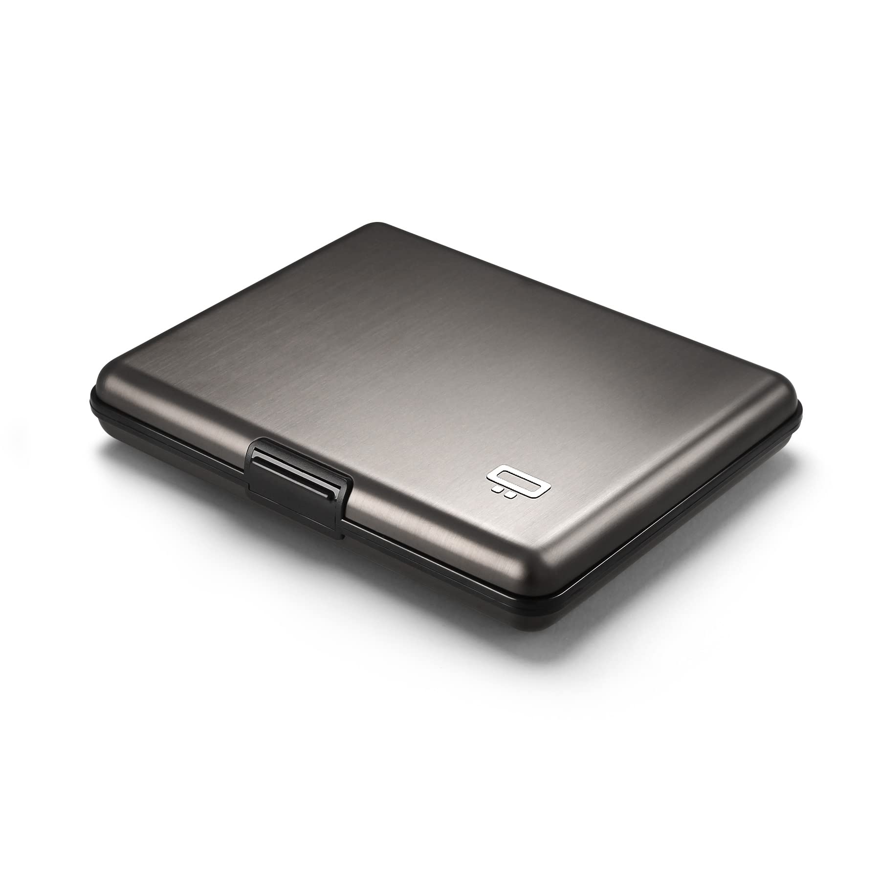 ÖGON -DESIGNS- Aluminium Wallet, Large Capacity, RFID Protection Against Fraud and demagnetization, Smart Case Big Stockholm Model (Titanium)