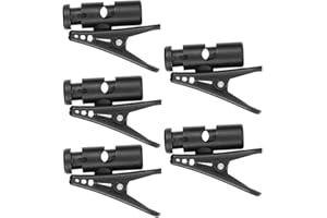 Unomor 5pcs Headphone Wire Clips and Earphone Cord Holders for Microphone Cable Management, Black Large