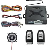 ① Car Keyless Entry System + ② Remote Engine Starter + ③ Push to Start Stop Iginition Kit Button (Connect to car Horn)