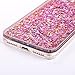 iPhone 7 / iPhone 8 Case with Floating Liquid - SUPVIN Liquid Phone Case for Girls, Fashion Flowing Liquid Floating Luxury Bling Glitter Sparkle Diamond Hard Clear Case for Apple iPhone 7 / iPhone 8