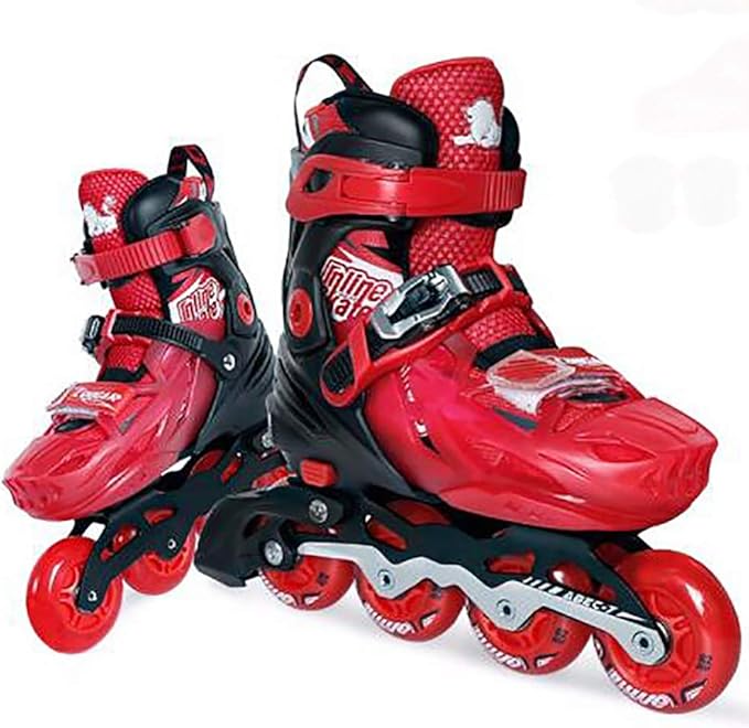 GAOXIAOMEI Inline Skates für Erwachsene Kinder,verstellbar Inliner