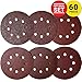 KoBzA 60 Pieces 5 Inch 8 Holes Sanding Discs - Hook and Loop Sandpaper Backing 10 of 40/60/80/120/180/240 Grit - Optimal Set Sandpaper Assortment for Random Orbital Sander Pads