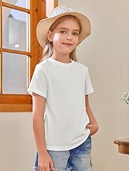 Girls Short Sleeve T Shirts Kids Summer Tops