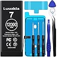 Luuzkla 12000mAh (2025 New Upgrade) Battery Compatible with iPhone 7/7G, Super Capacity Battery Replacement Compatible with iPhone 7/7G, with Full Tool Kits-0 Cycle High Capacity-24 Months Service