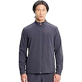 Cherokee Infinity Mens Zip Front Scrub Jacket, Rib-Knit Collar, 3 Pockets, Zipper Chest Pocket – IN350A