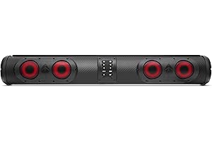SoundExtreme by ECOXGEAR SEDS32T 500-Watt Amplified Double-Sided Powersports 11 Speaker Bluetooth LED Backlit Soundbar Waterproof Dirtproof with Golf Cart Mount
