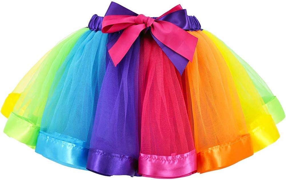 tutu skirt rainbow