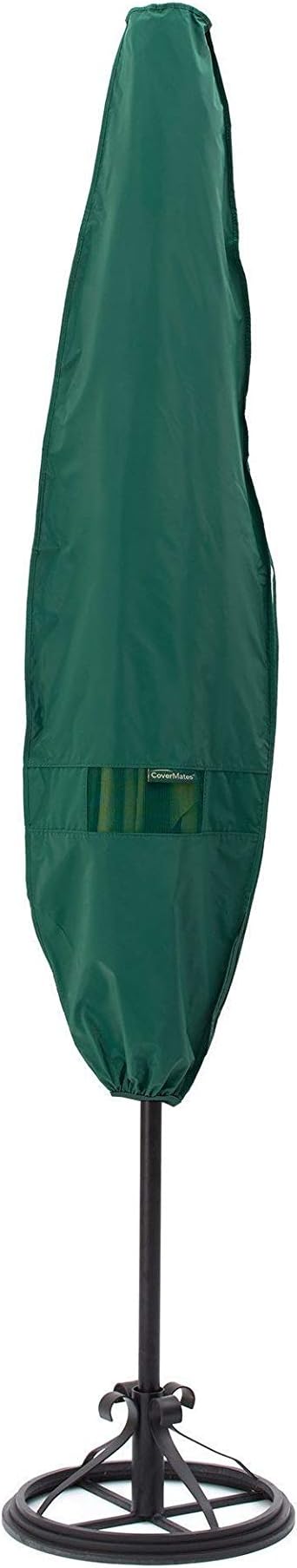 Amazon Com Covermates 8 10 Foot Patio Umbrella Cover 36 Circ X 69h Classic 12 Gauge Vinyl Elastic Hem For Secure Fit Storage Pouch Weather Resistant Green Garden Outdoor
