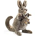 Folkmanis Kangaroo with Joey Hand Puppet, Brown