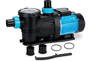 BOMGIE In/Above Ground Pool Pump,2.2HP with 6950 GPH Swimming Pool Pump 220V Single Speed High Flow Powerful Self Priming Pool Pumps with Strainer Basket, Energy Saving, Low Noise