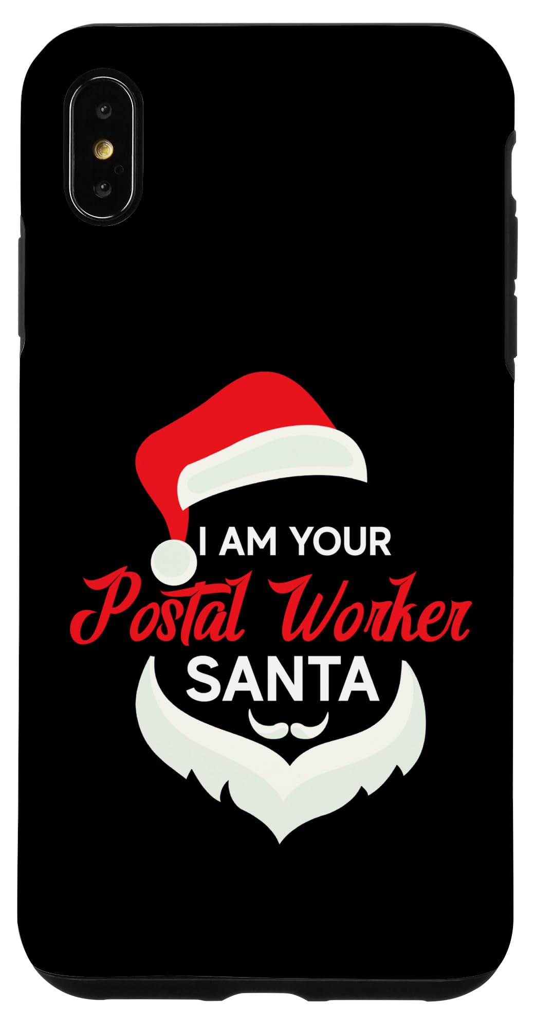 iPhone XS Max Postal Worker Santa Funny Christmas Design Case
