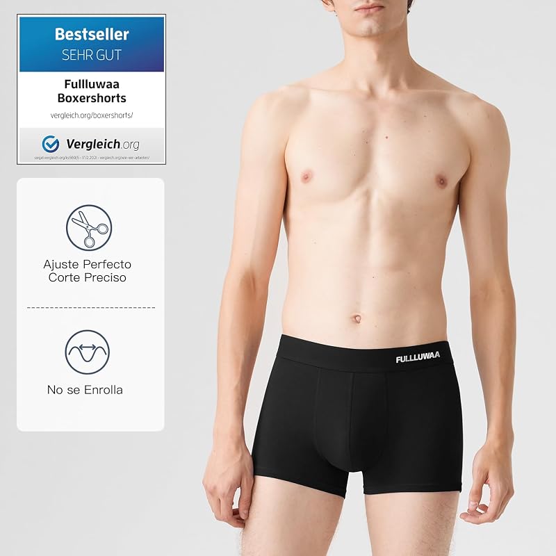 Calzoncillos Hombre Boxer Pack de 10, Algodón, Suaves y Cómodos